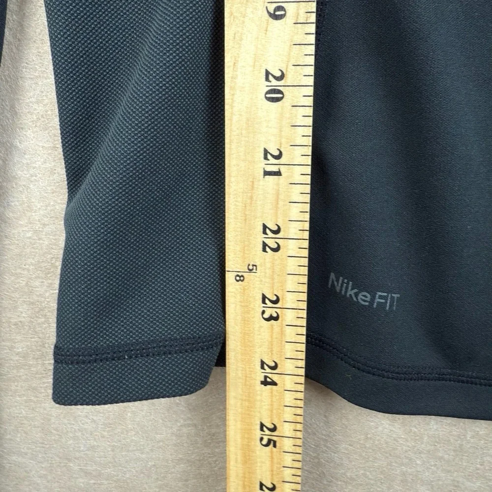 Nike ACG FITDRY Pullover Shirt Women M Black Outdoor Hiking Athletic Top 1/4 Zip